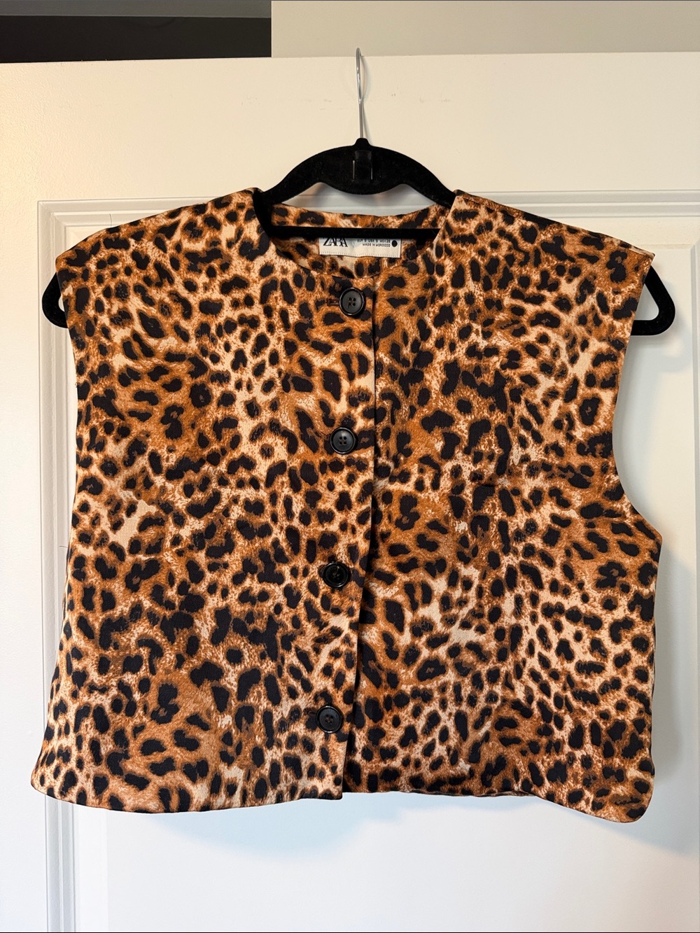Zara Leopard Print Vest